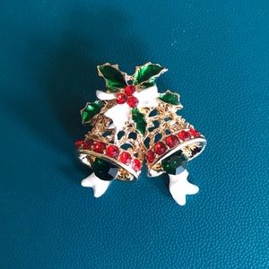 🎄🎄60% off🎄🎄Brooch Christmas Bells colored Rhinestones🎄🎄🎄🎄
